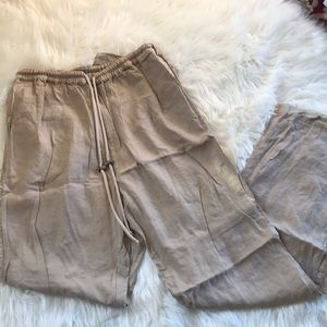 Men’s Barney’s Linen beige pants